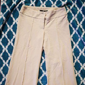 Beige wide-leg pants - very flattering